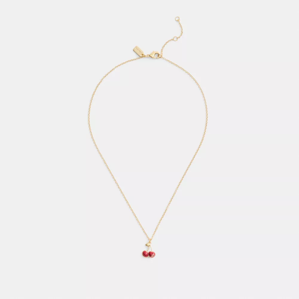  Cherry Charm Pendant Necklace