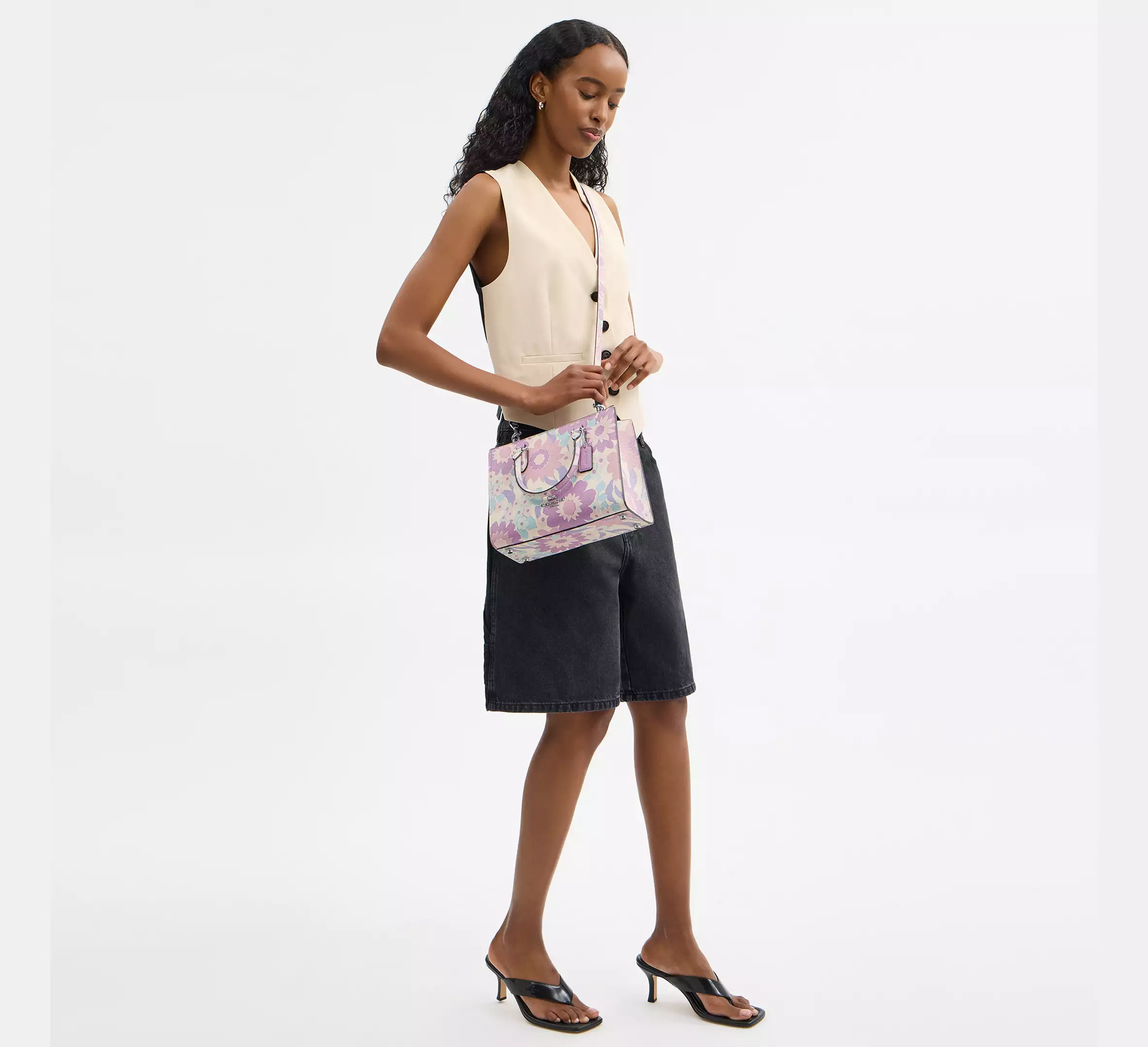 Maggie Small Tote Bag With Floral Print