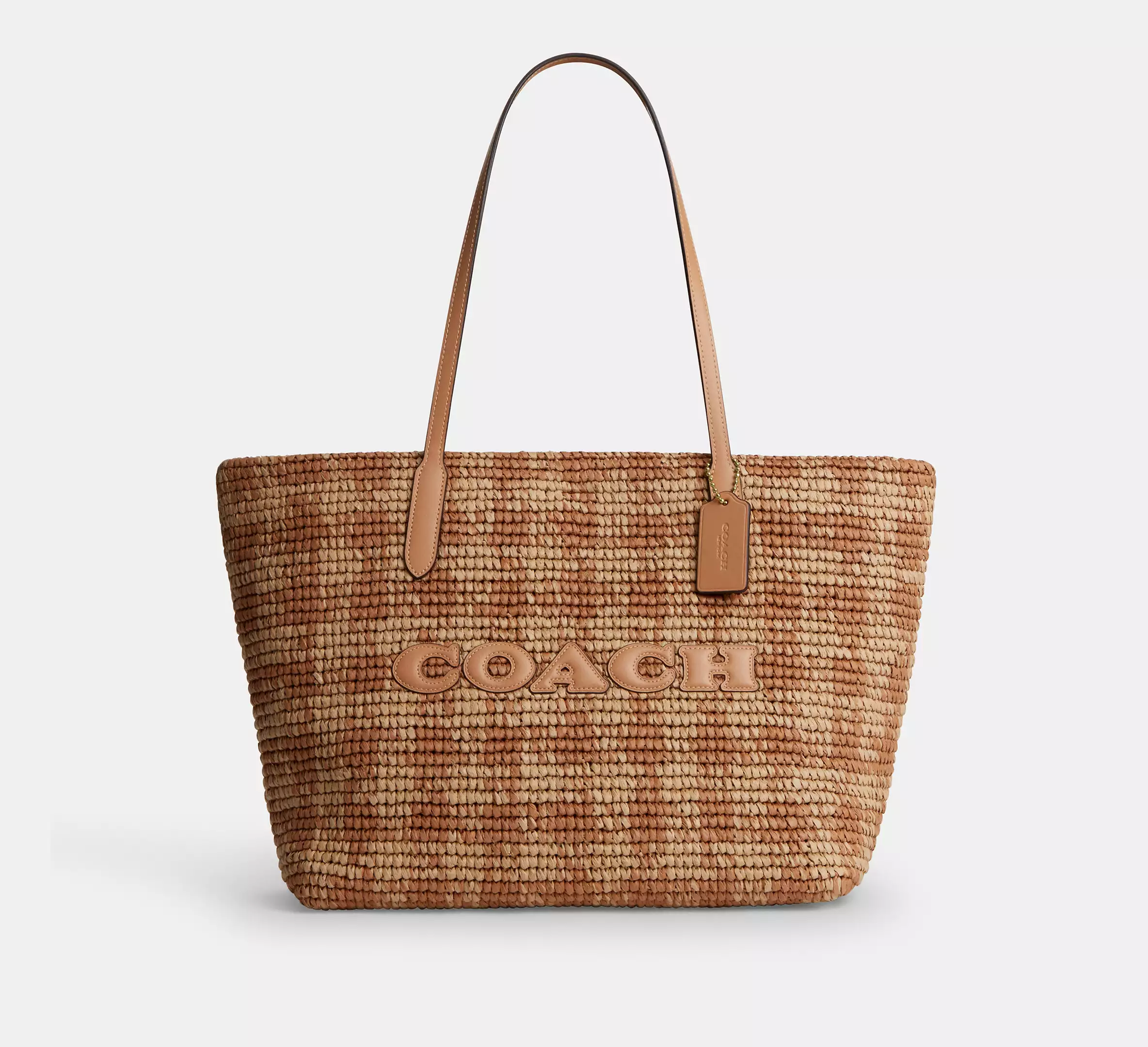 City Tote Bag With Stripes And Charm