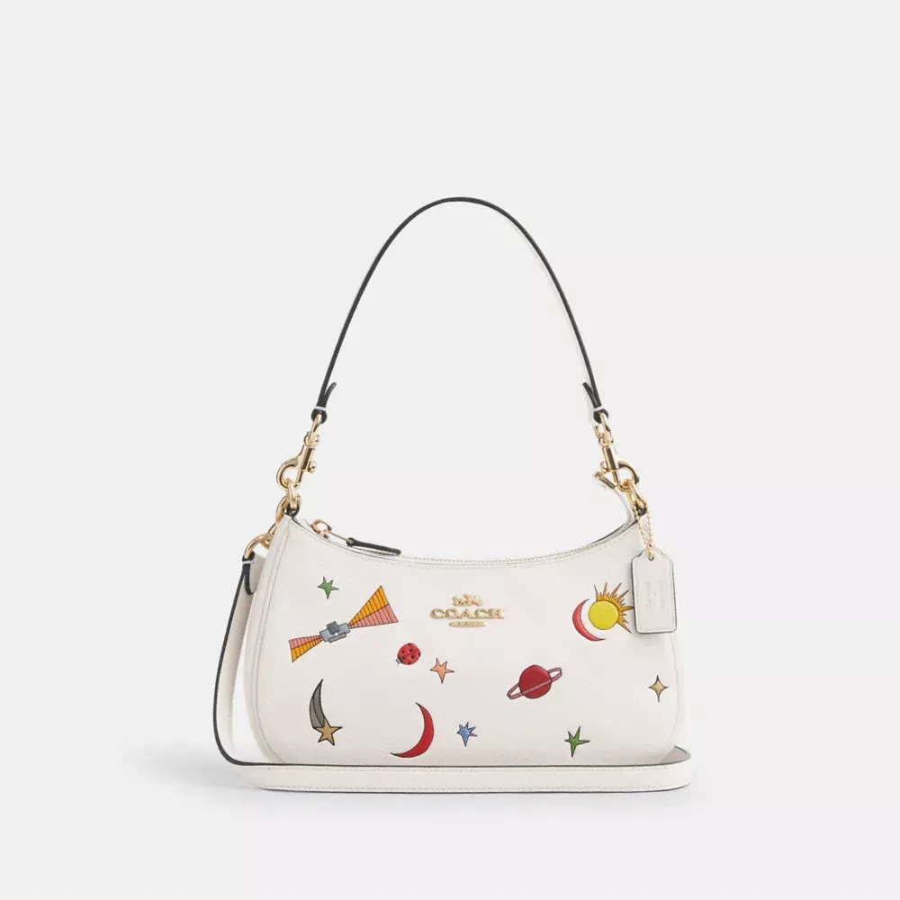 Cothtach X Observed By Us Teri Shoulder Bag In Leather With Print