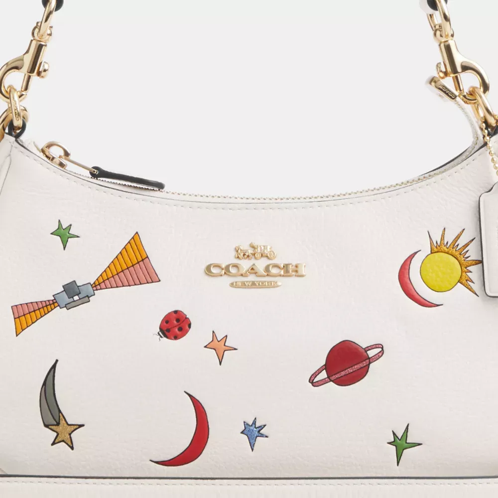 Cothtach X Observed By Us Teri Shoulder Bag In Leather With Print
