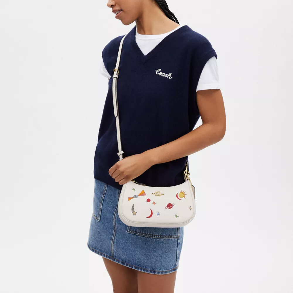 Cothtach X Observed By Us Teri Shoulder Bag In Leather With Print