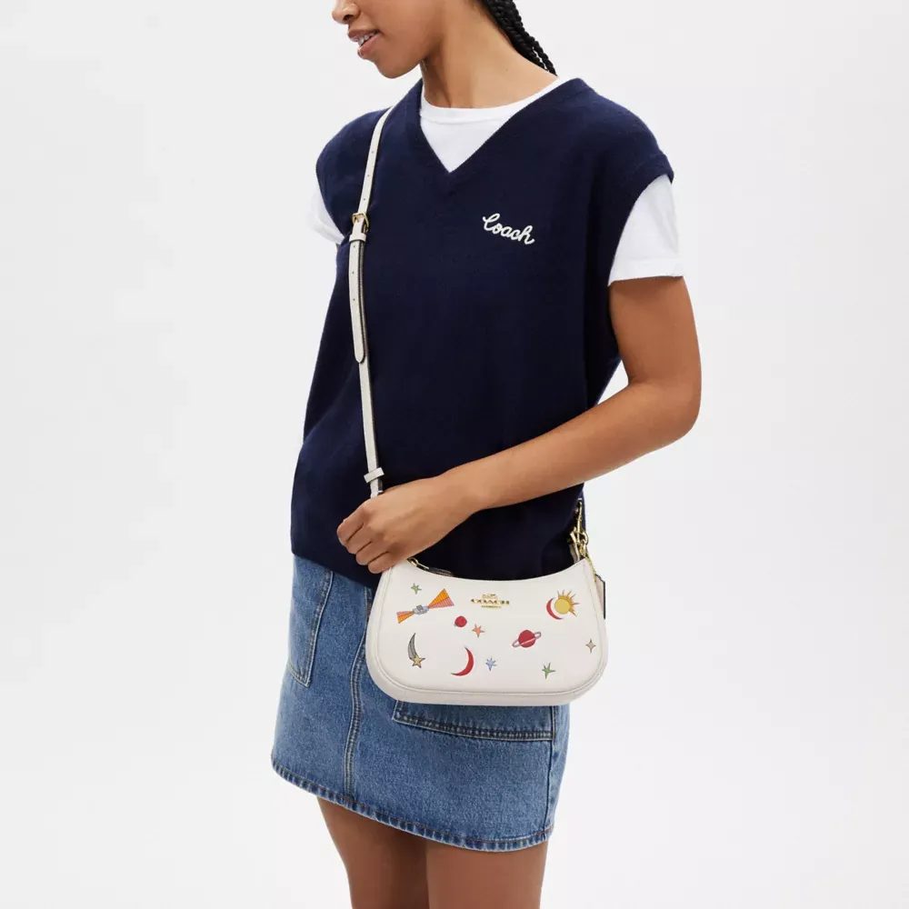 Cothtach X Observed By Us Teri Shoulder Bag In Leather With Print