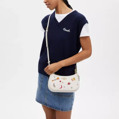 Cothtach X Observed By Us Teri Shoulder Bag In Leather With Print
