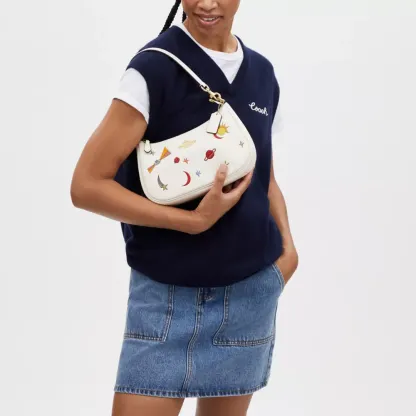 Cothtach X Observed By Us Teri Shoulder Bag In Leather With Print