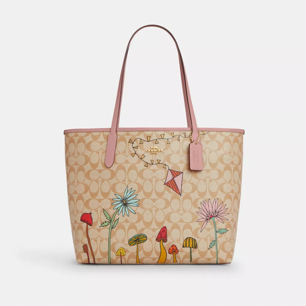 Cothtach X Observed By Us City Tote Bag In Signature Canvas