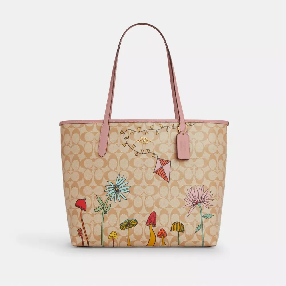 Cothtach X Observed By Us City Tote Bag In Signature Canvas