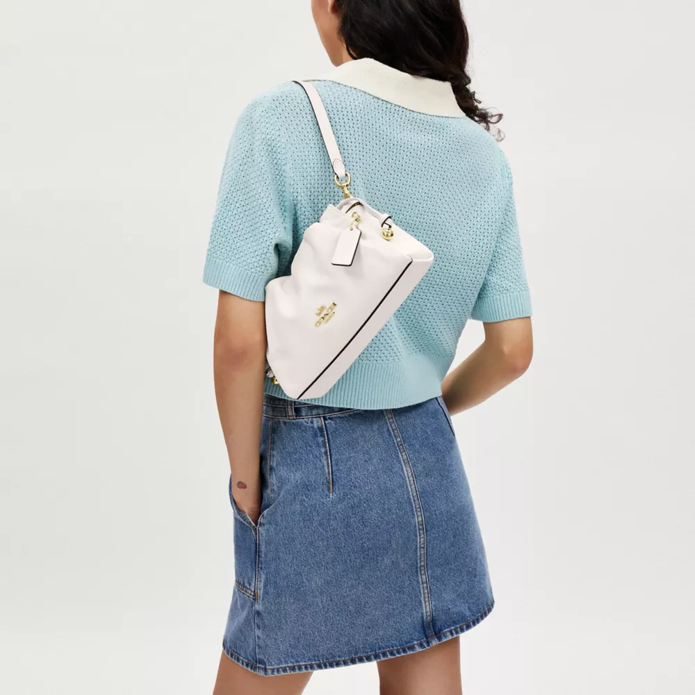   See Bag Size Faye Shoulder Bag With Ruching