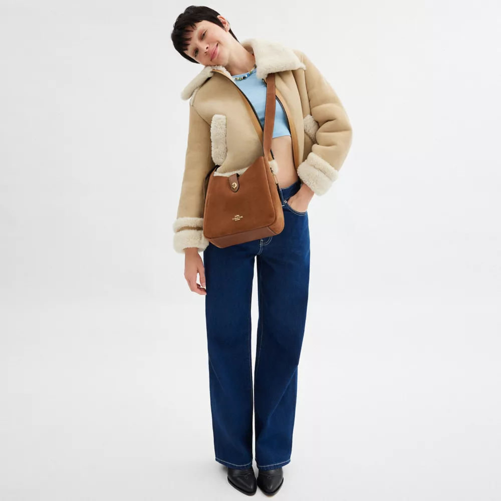 Hadley Convertible Crossbody Bag In Suede