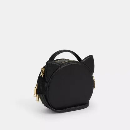 Canteen Crossbody Bag With Halloween Cat