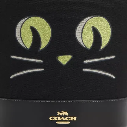 Trick Or Treat Bucket With Halloween Cat