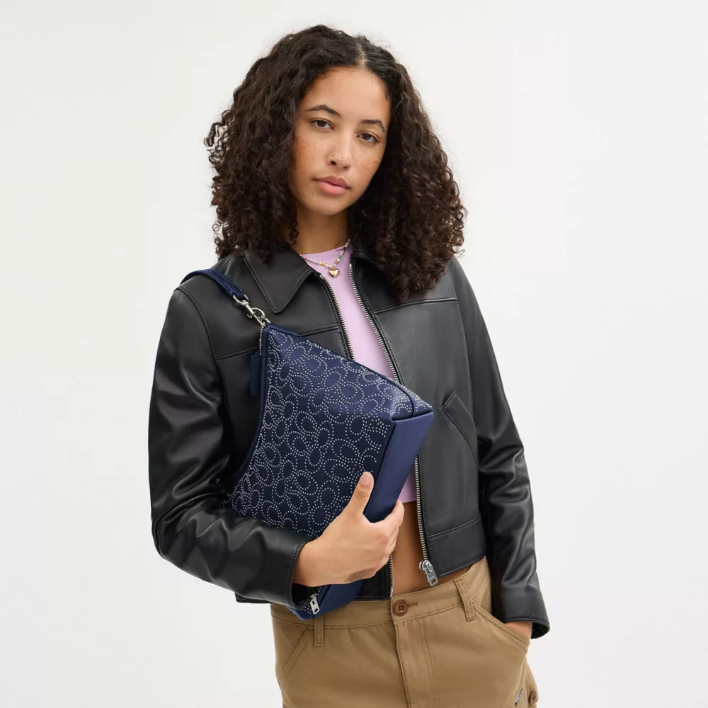 Laurel Shoulder Bag With Signature Rivets