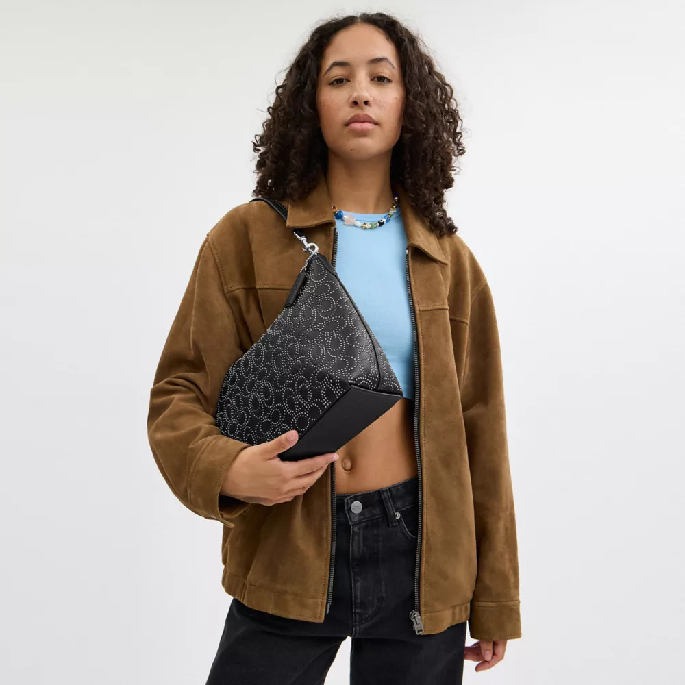 Laurel Shoulder Bag With Signature Rivets