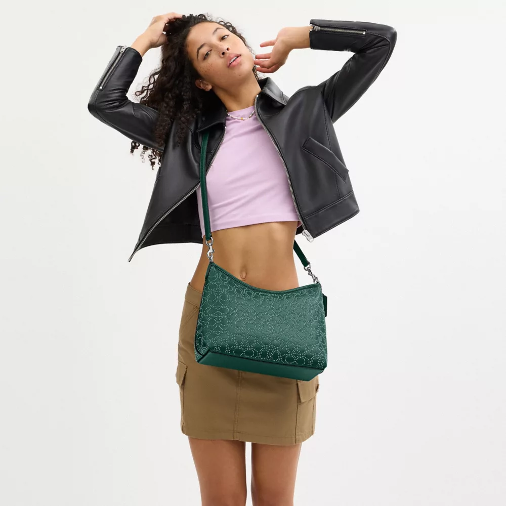 Laurel Shoulder Bag With Signature Rivets