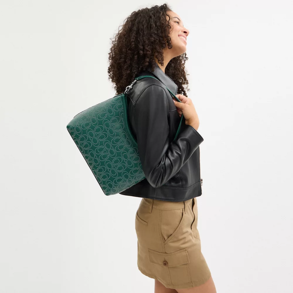 Laurel Shoulder Bag With Signature Rivets