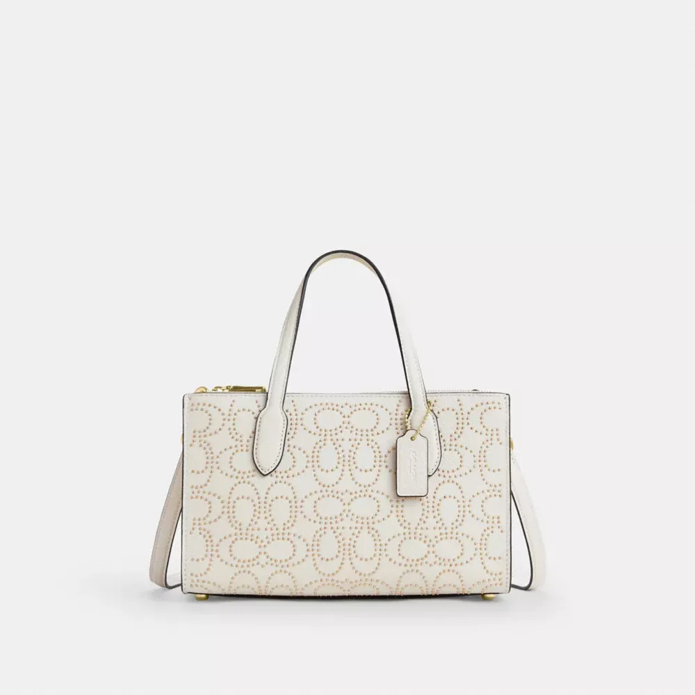 Nina Small Tote Bag With Signature Rivets