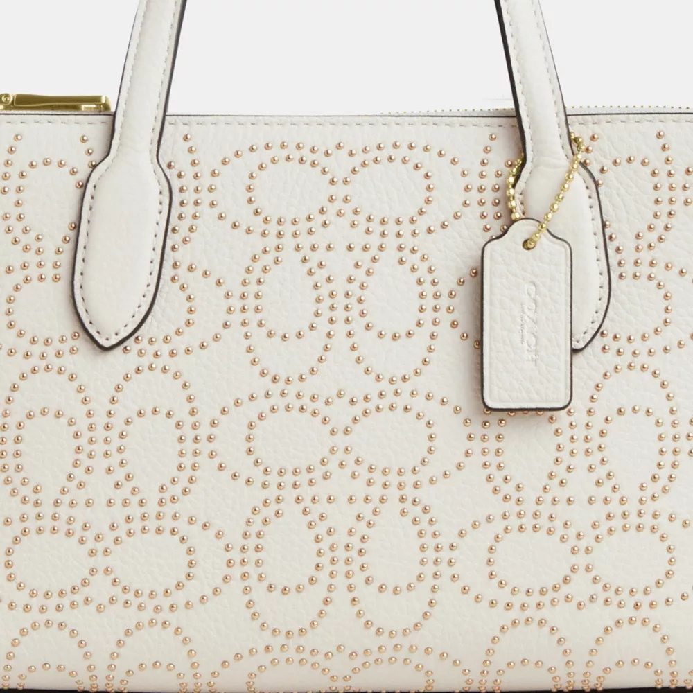 Nina Small Tote Bag With Signature Rivets