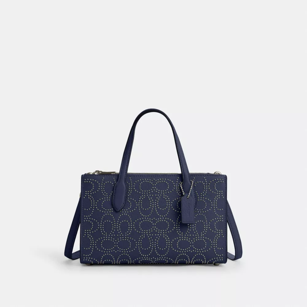Nina Small Tote Bag With Signature Rivets