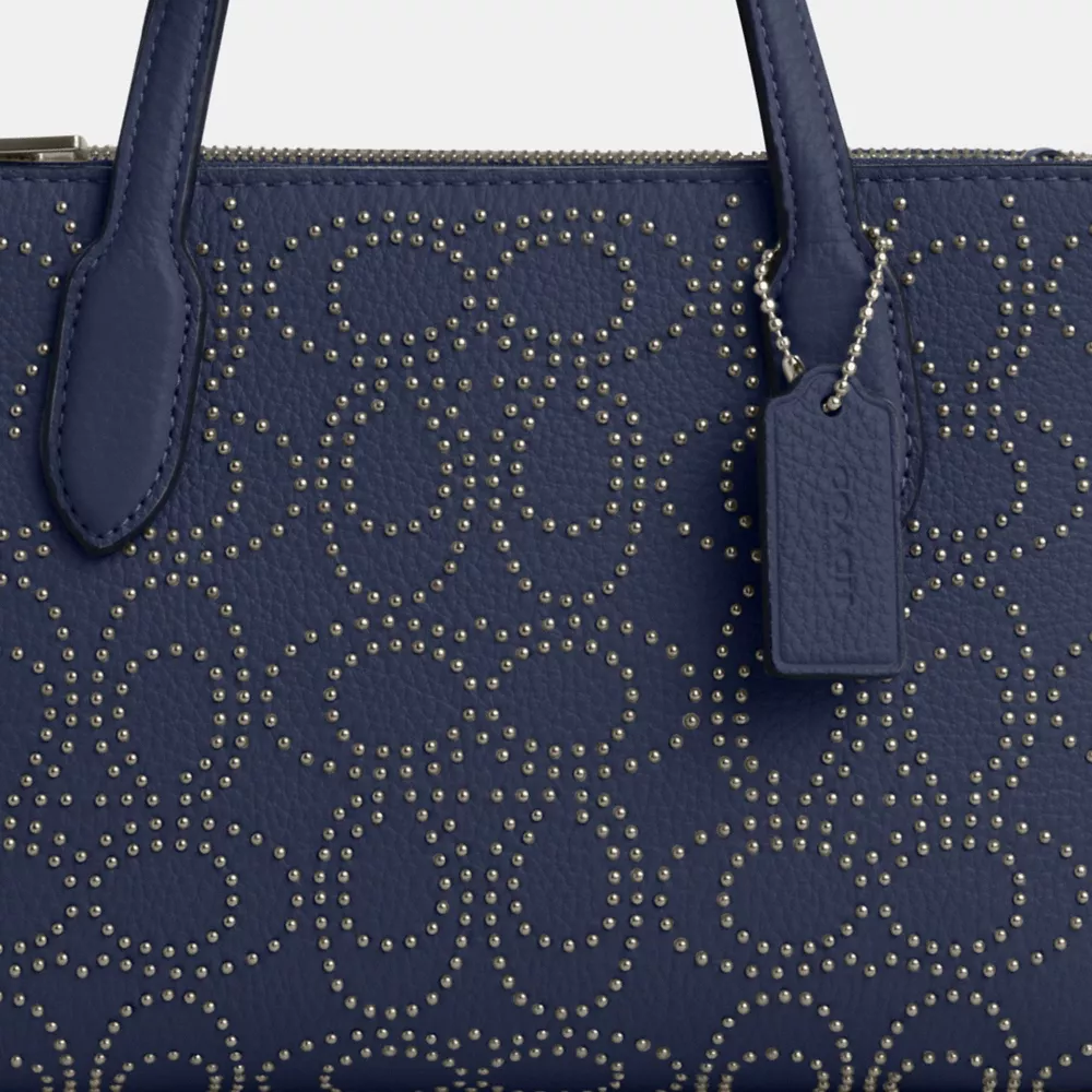 Nina Small Tote Bag With Signature Rivets