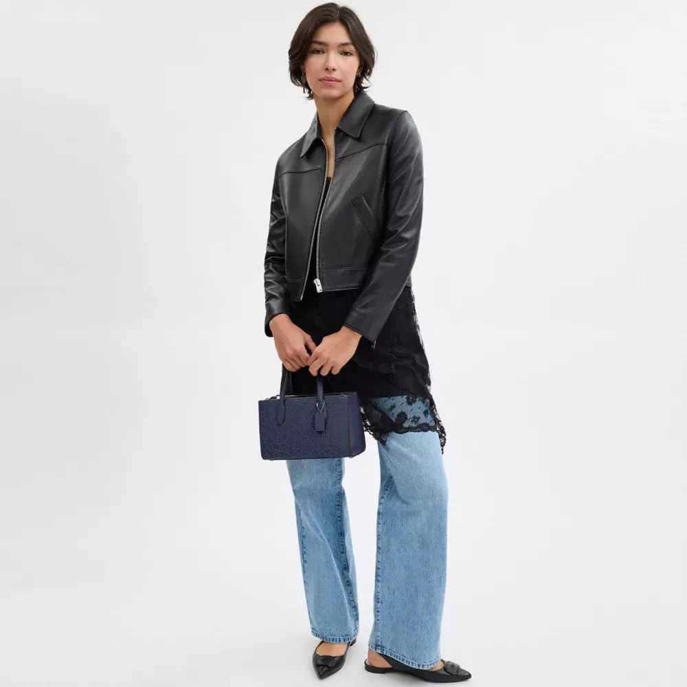 Nina Small Tote Bag With Signature Rivets