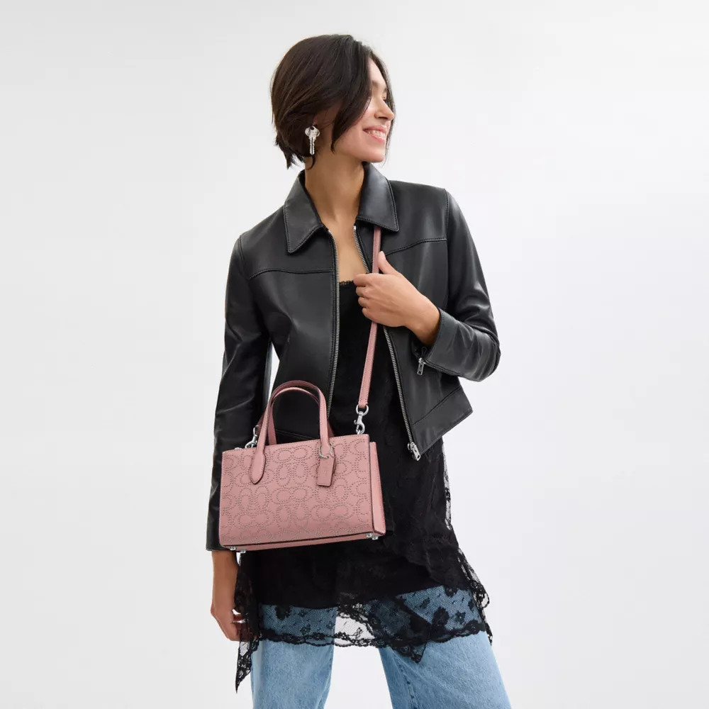 Nina Small Tote Bag With Signature Rivets