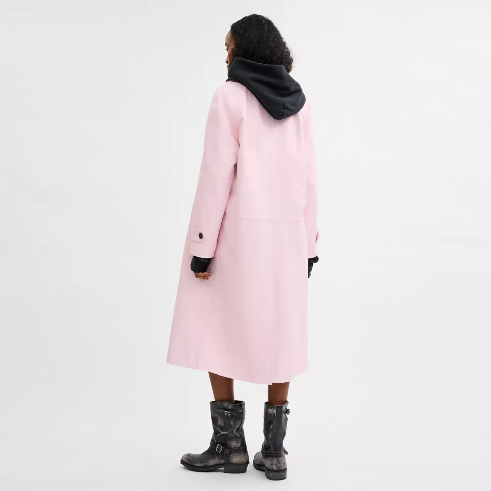 Leather Wind Coat