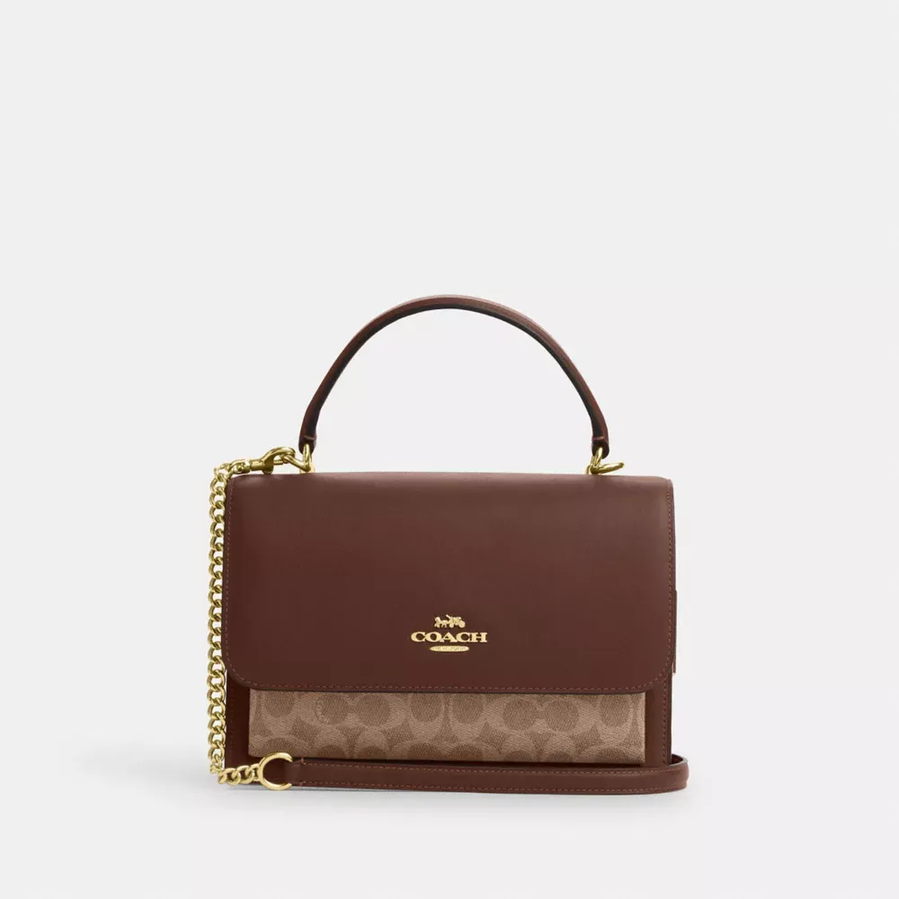  Klare Top Handle Bag In Signature Canvas