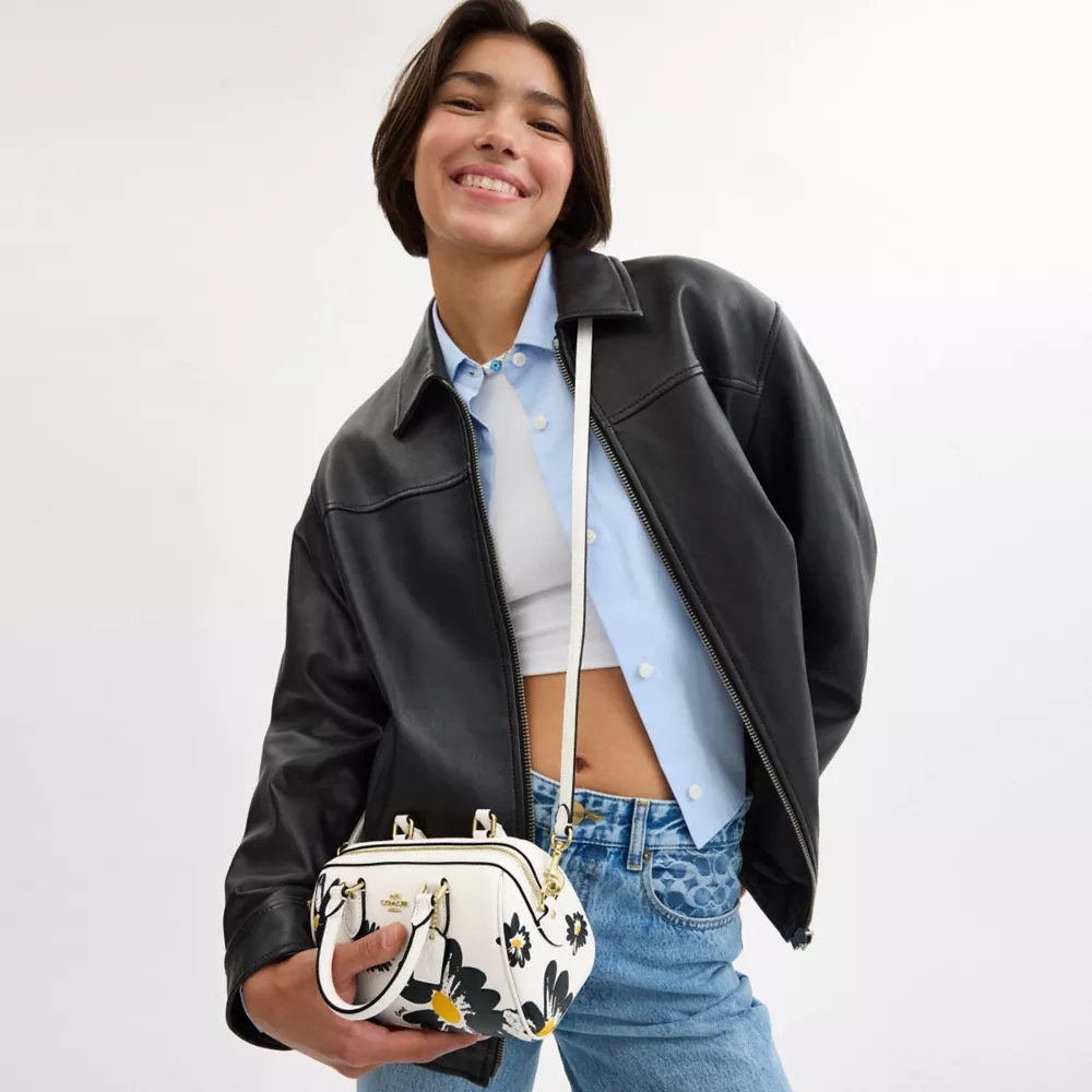 Mini Rowan Crossbody Bag With Floral Print