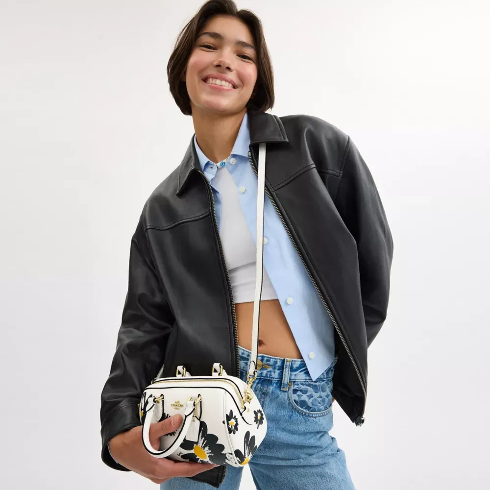 Mini Rowan Crossbody Bag With Floral Print