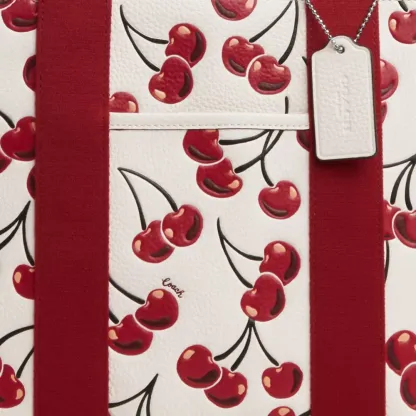 Smith Tote Bag With Cherry Print