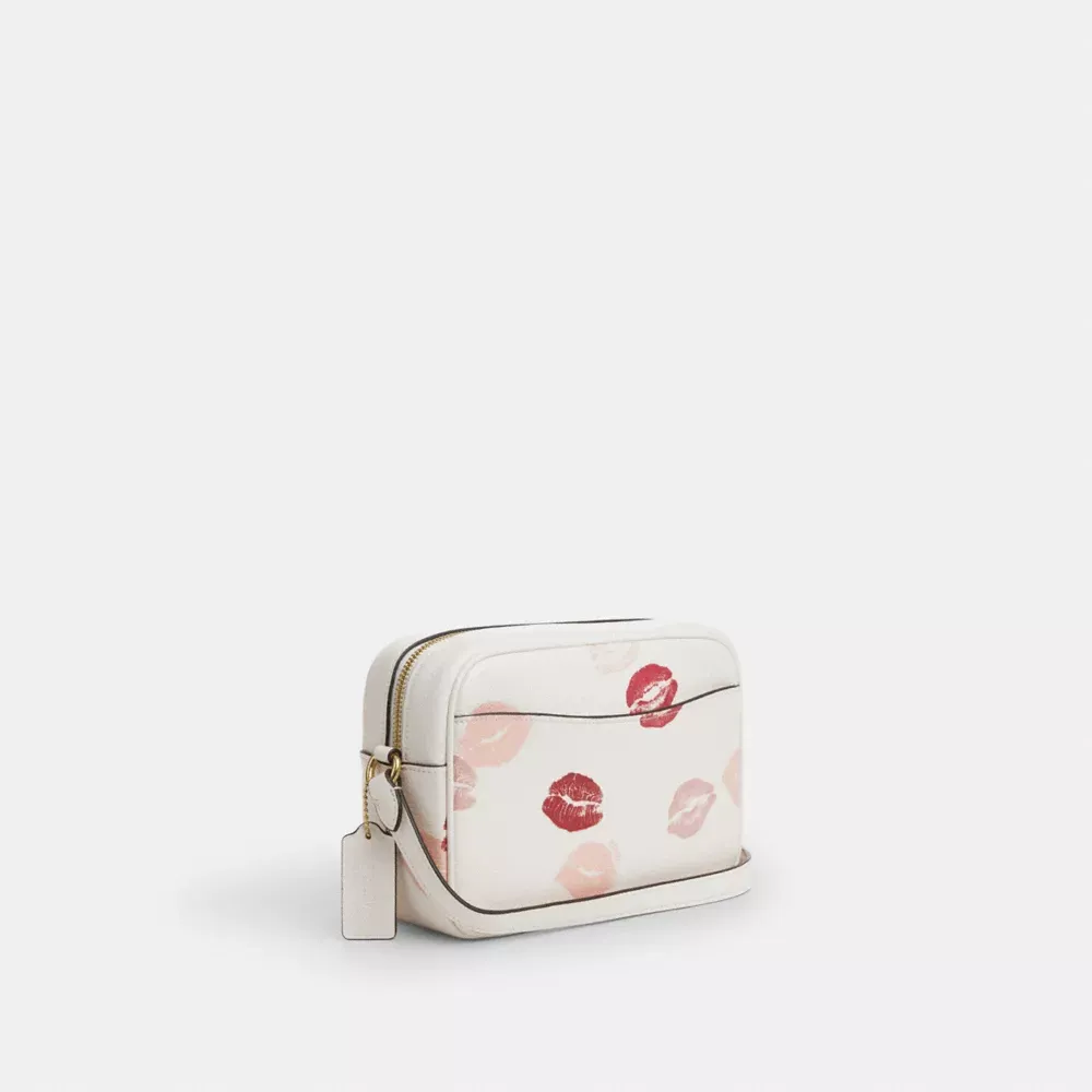 Jamie Camera Bag With Lips Print