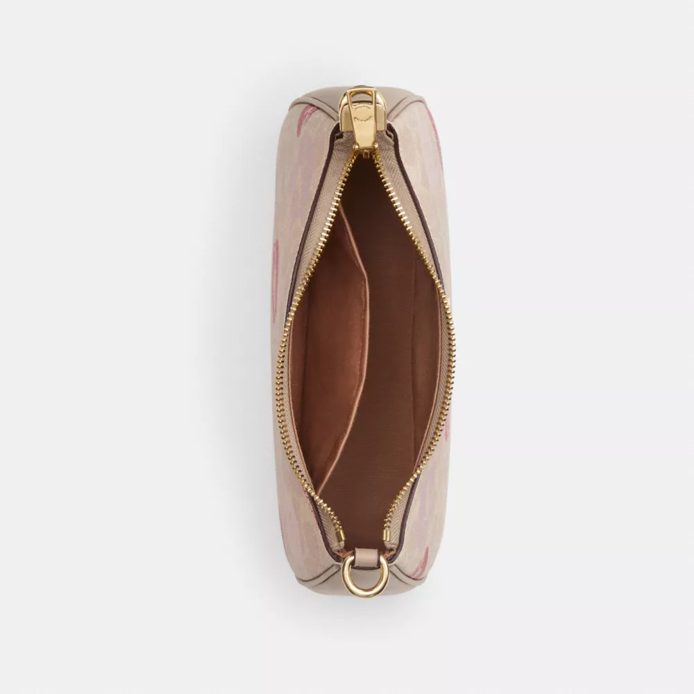 Teri Shoulder Bag In Signature Canvas With Lips Print