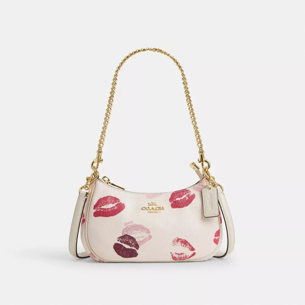 Teri Mini Crossbody Bag With Lips Print
