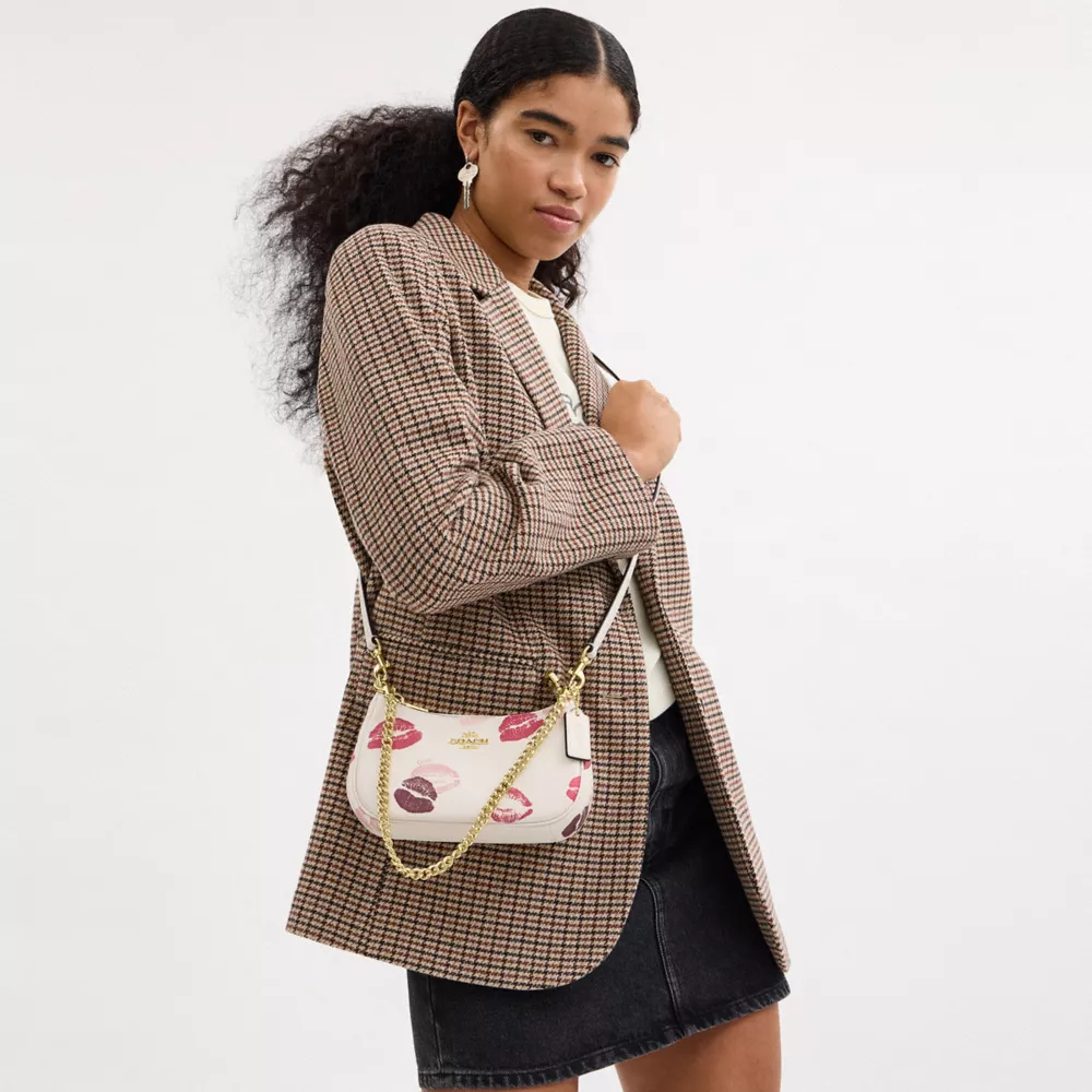 Teri Mini Crossbody Bag With Lips Print