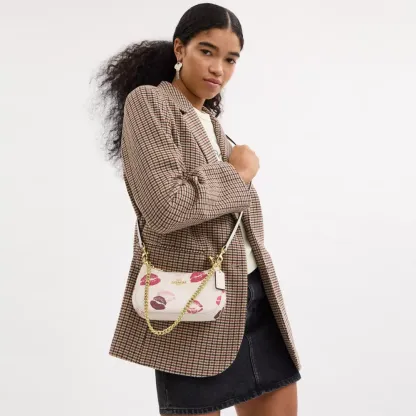 Teri Mini Crossbody Bag With Lips Print