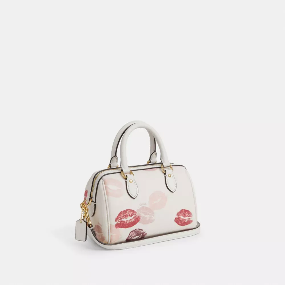 Mini Rowan Crossbody Bag With Lips Print