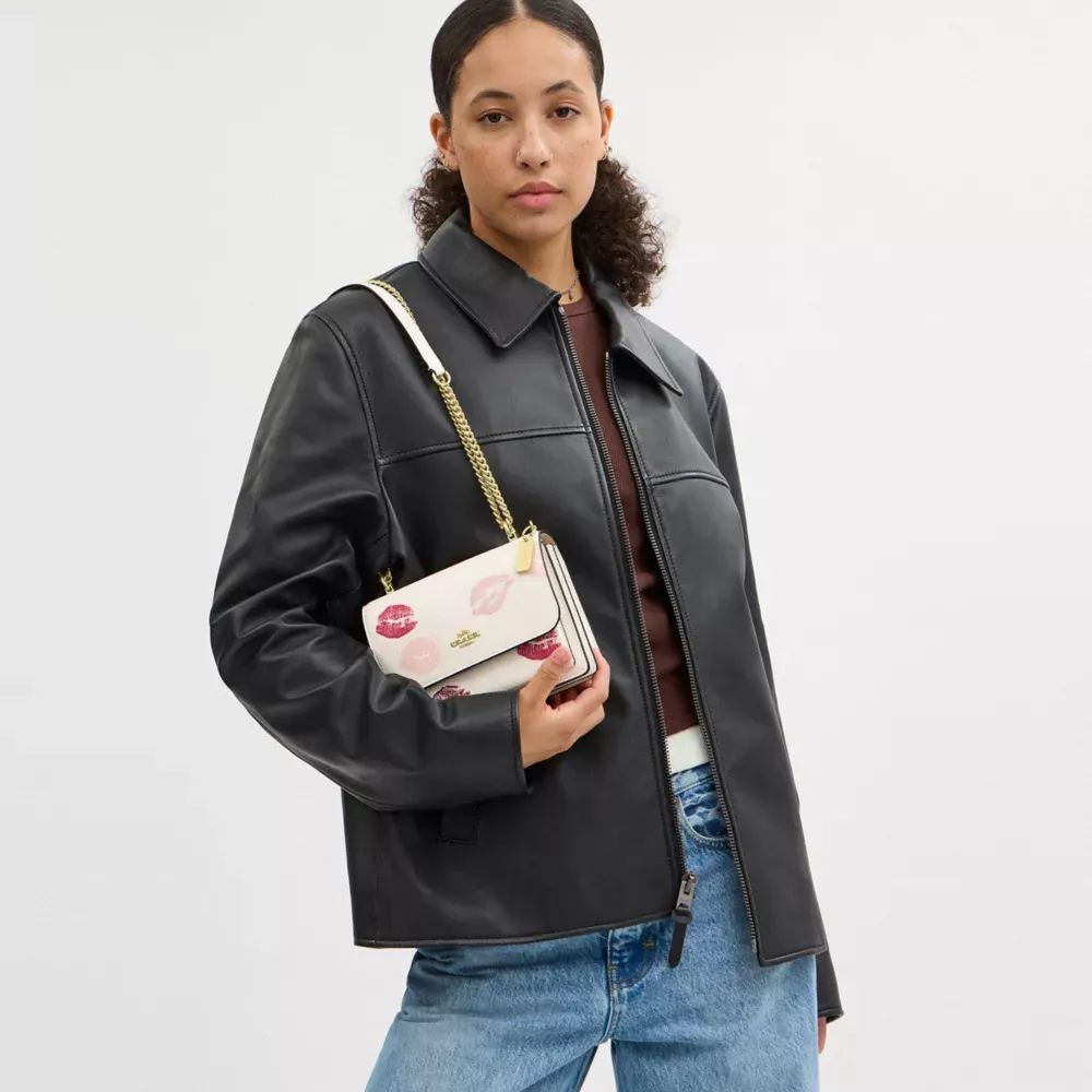 Mini Klare Crossbody With Lips Print