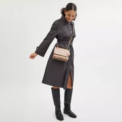 Klare Crossbody Bag In Signature Canvas With Lips Print