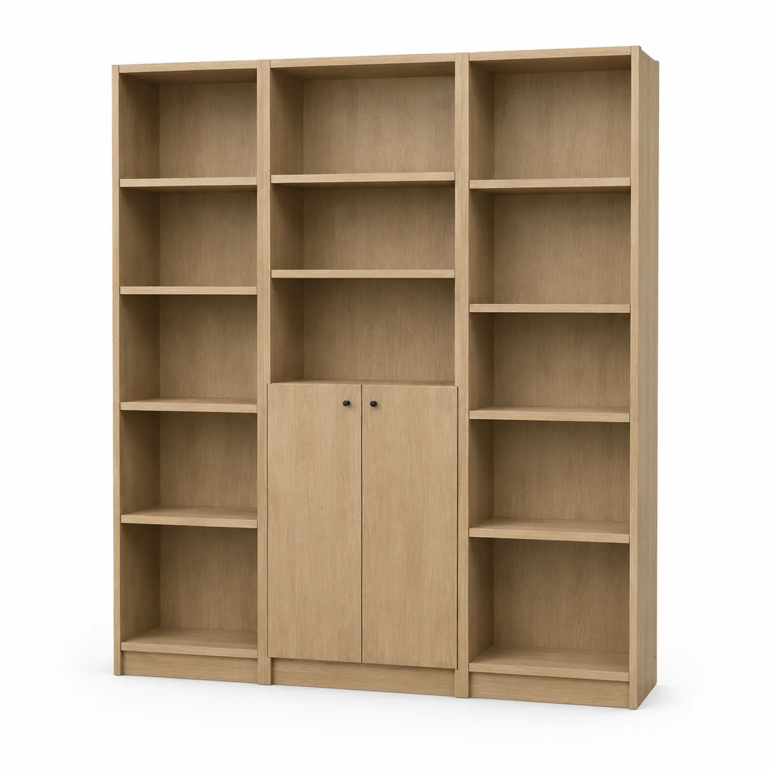 Bücherregal aus Holz mit Türen 210x180x30 cm
