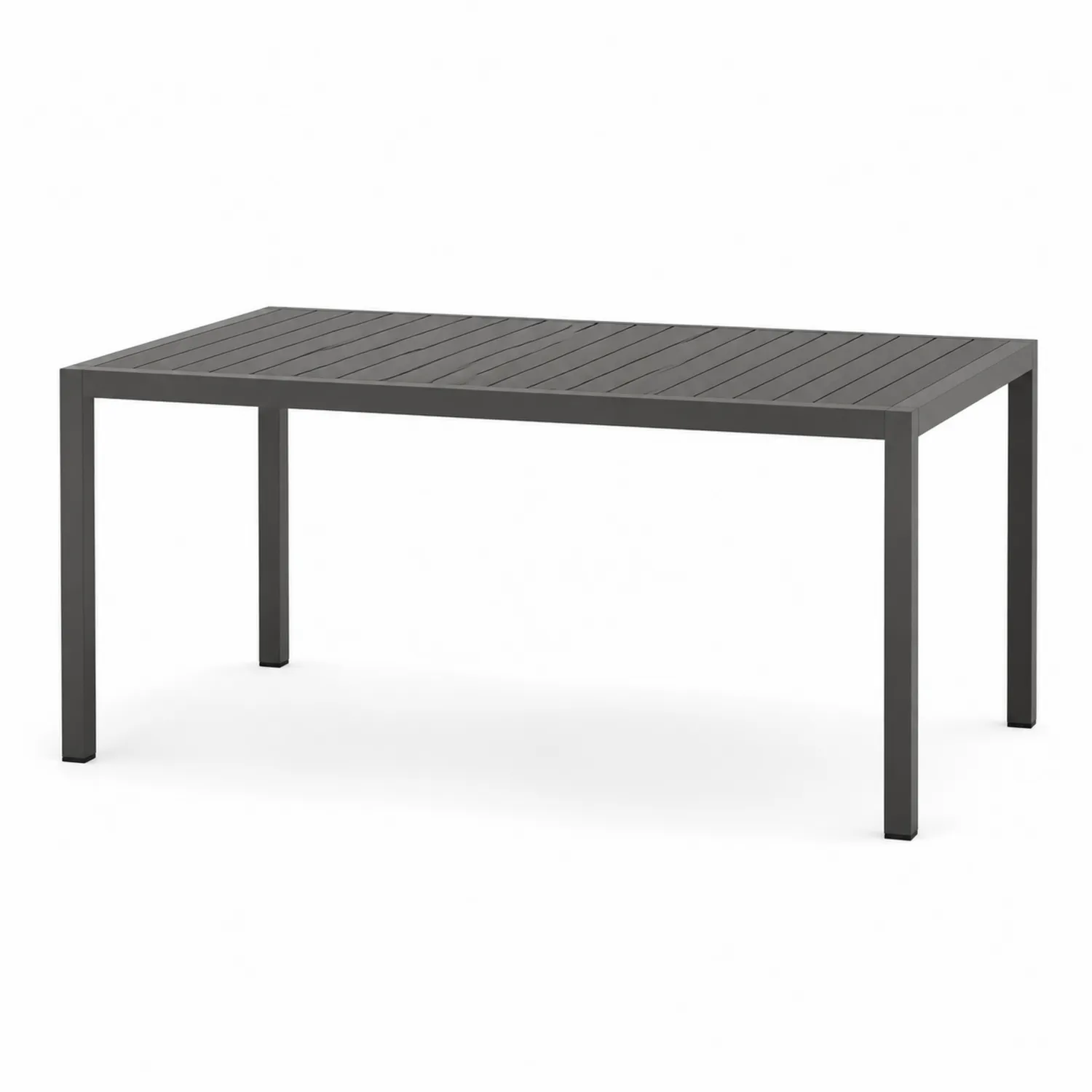Garten-Esstisch Aluminium Rechteckig 180x90x75 cm Anthrazit