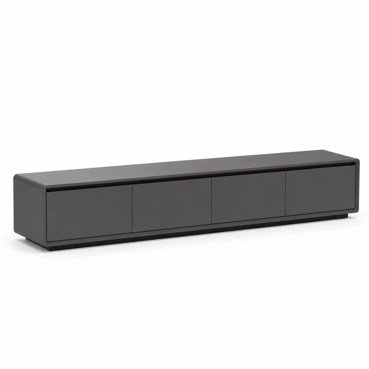 TV-Lowboard Holz Grau 200x40x35 cm