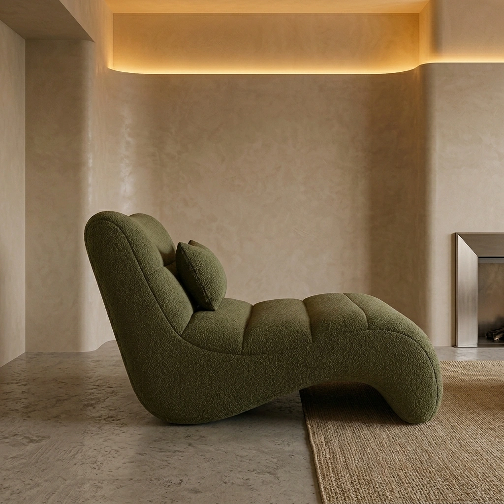 Sillon Relax Organico Verde Oliva