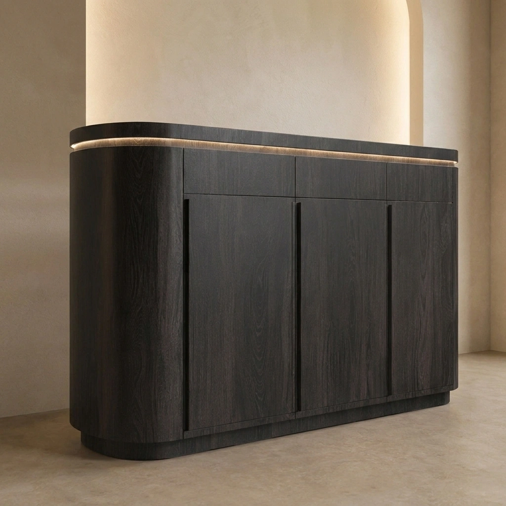Aparador Moderno Negro Madera