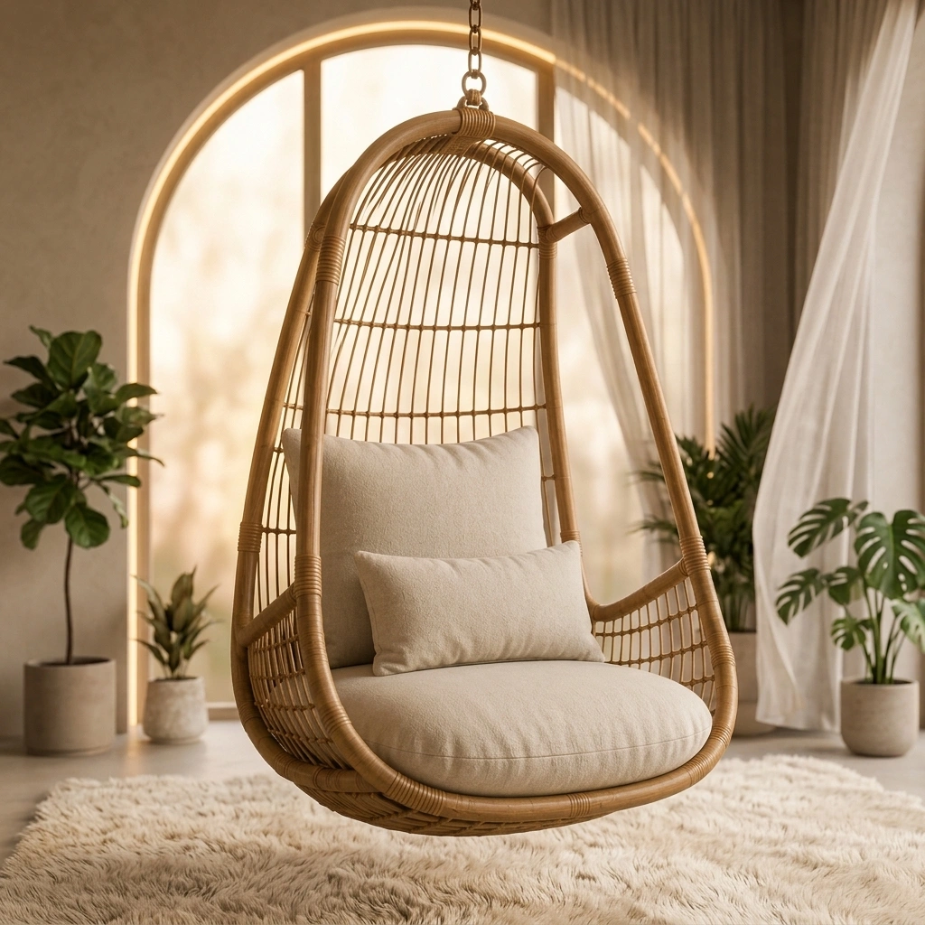 Silla Colgante Boho Natural