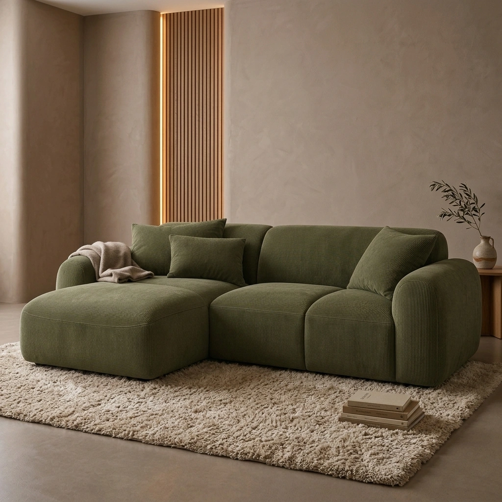 Sofa Modular Verde Oliva