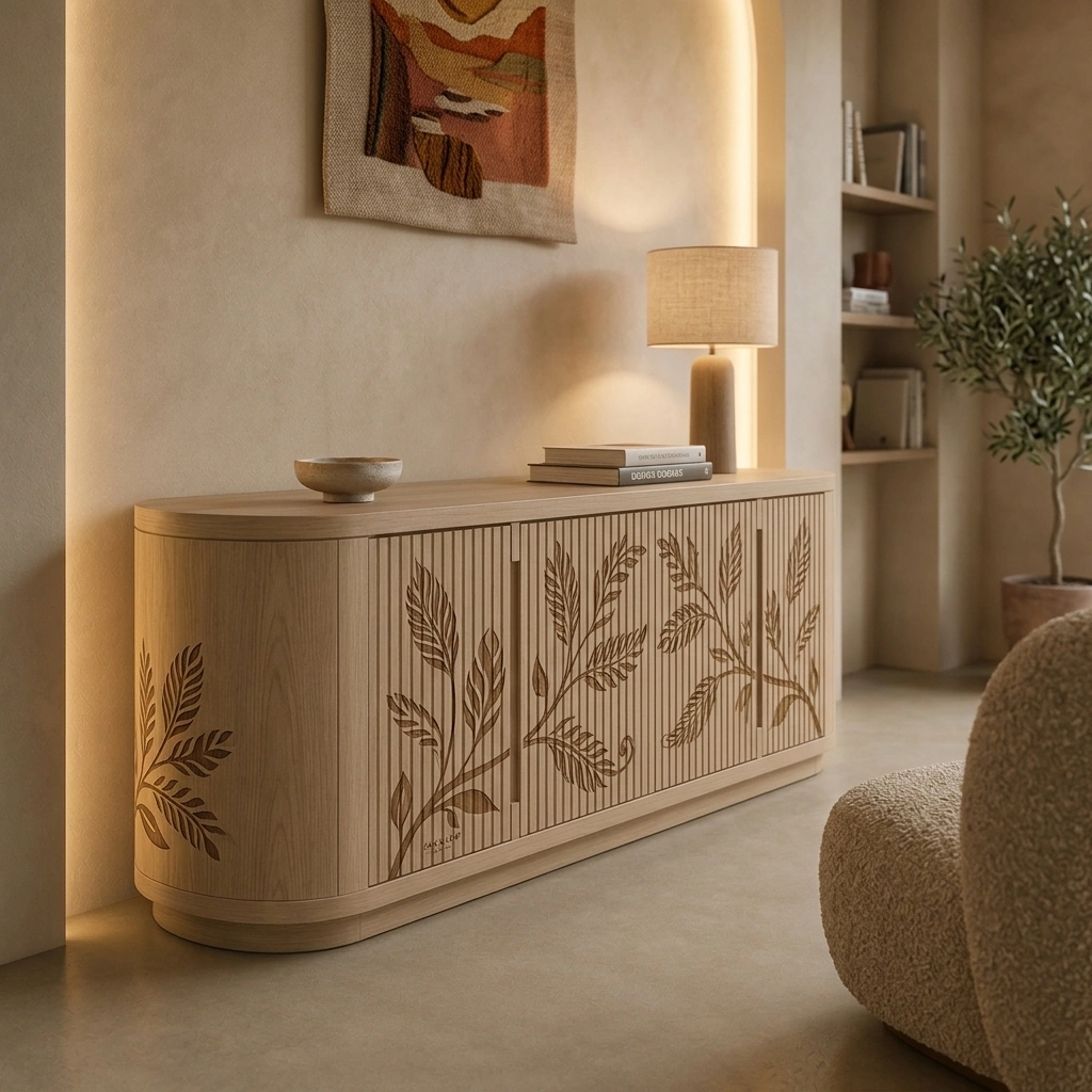 Aparador Decorativo Roble Claro