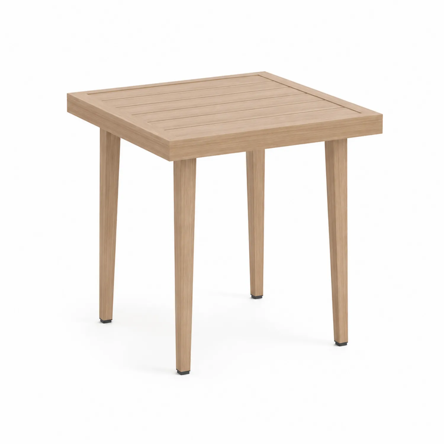 Stolik kwadratowy z drewna akacjowego 60x60x75 cm Beżowy