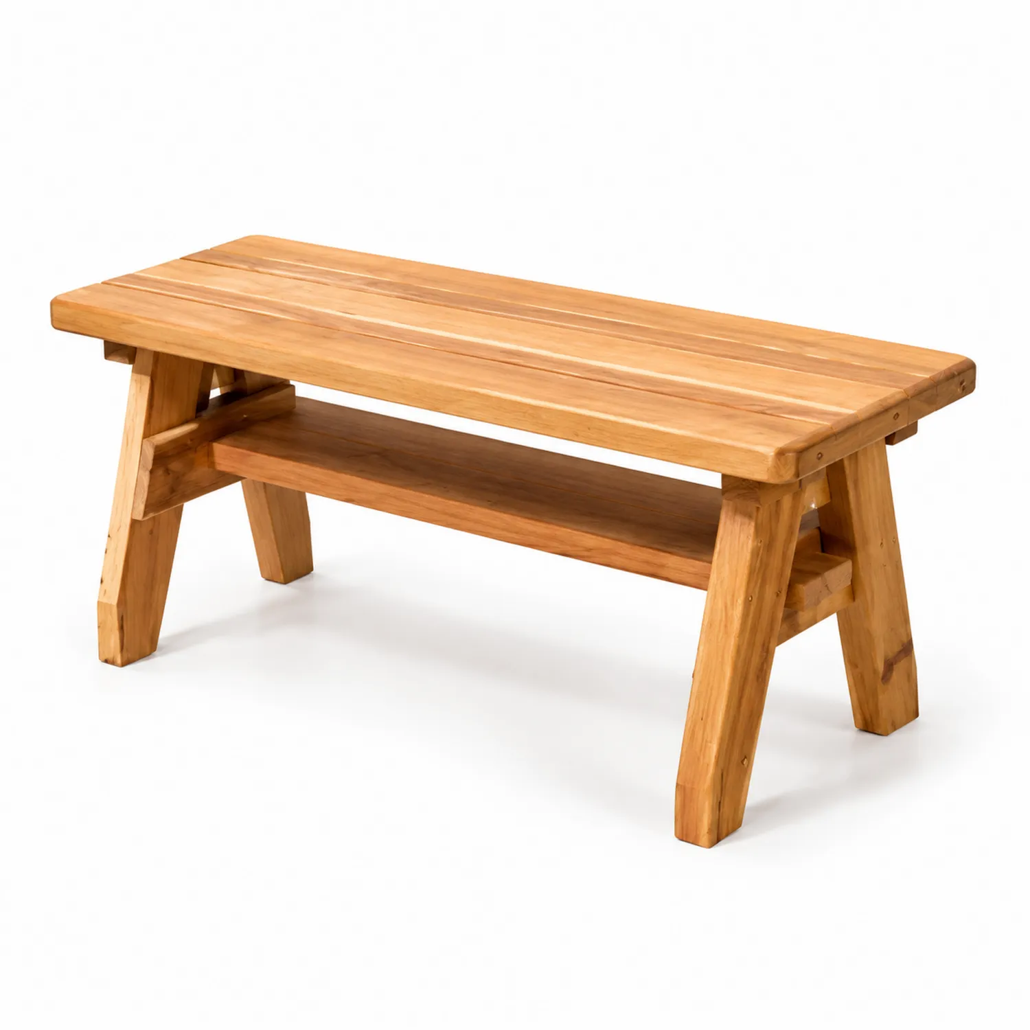 Ławka drewniana z drewna tekowego 120 cm