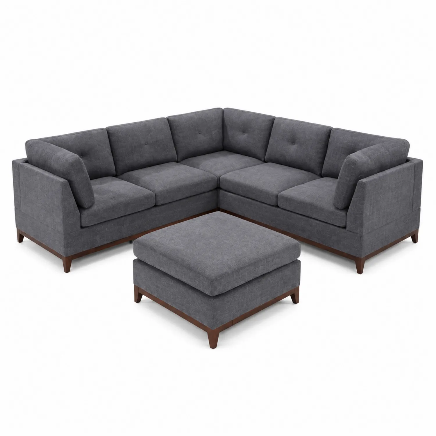 Narożnik modułowy z tkaniny L 300x200 cm Szary