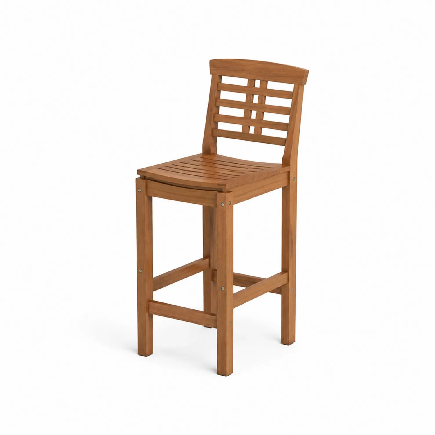 Krzesło barowe ogrodowe drewniane akacja 110 cm